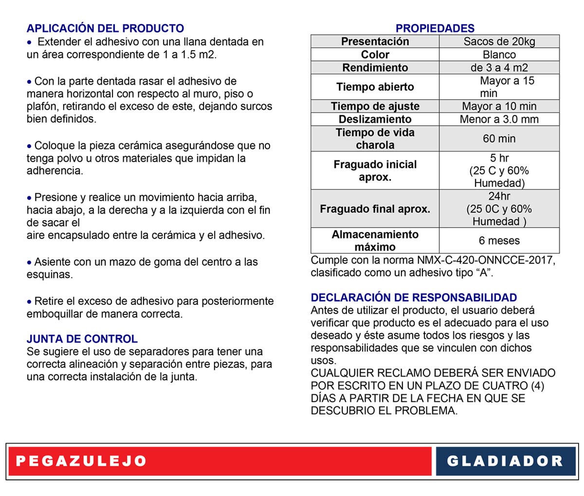 Ficha Técnica Pegazulejo
